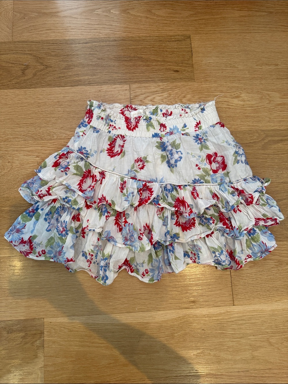 LoveShackFancy Mini Skirt Floral